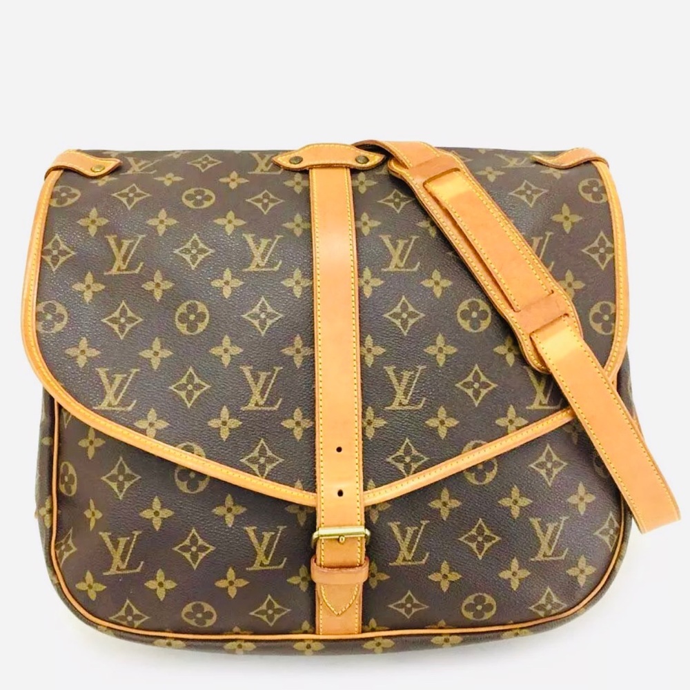 Auth Louis Vuitton Saumur 35 Crossbody Messager LV bag